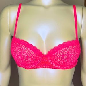 HOT PINK Dream Angels Lined Demi Bra